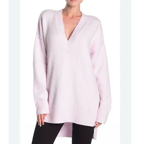 Joie Sweater Tunic Oversized Limana Wool Blend Dolman Women Lilac Size XS - Picture 2 of 11